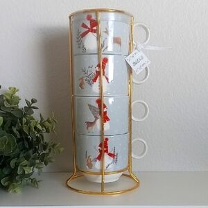 Grace Teaware Porcelain Coffee Cups Set